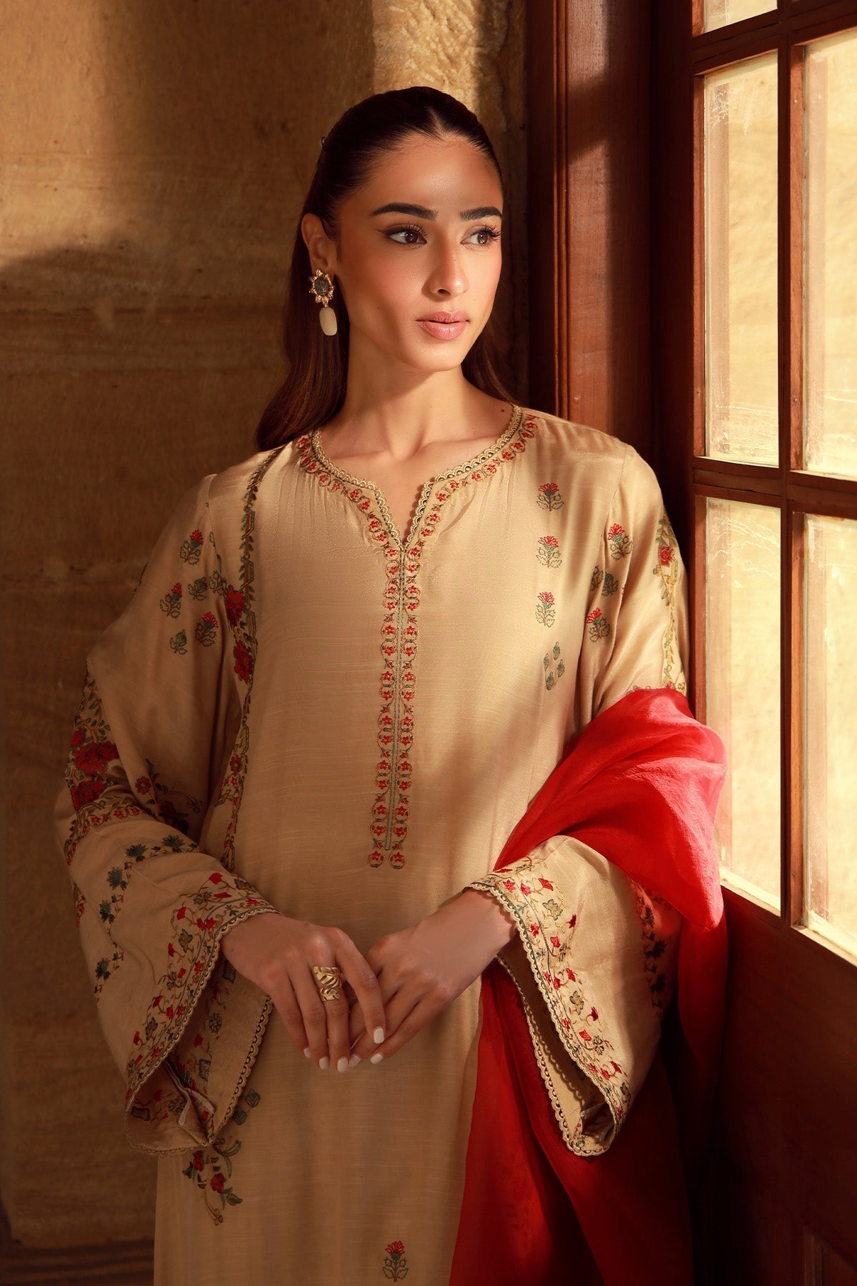 Sahar | Luxe Pret 25 | Crimson Bronze - House Of Hania