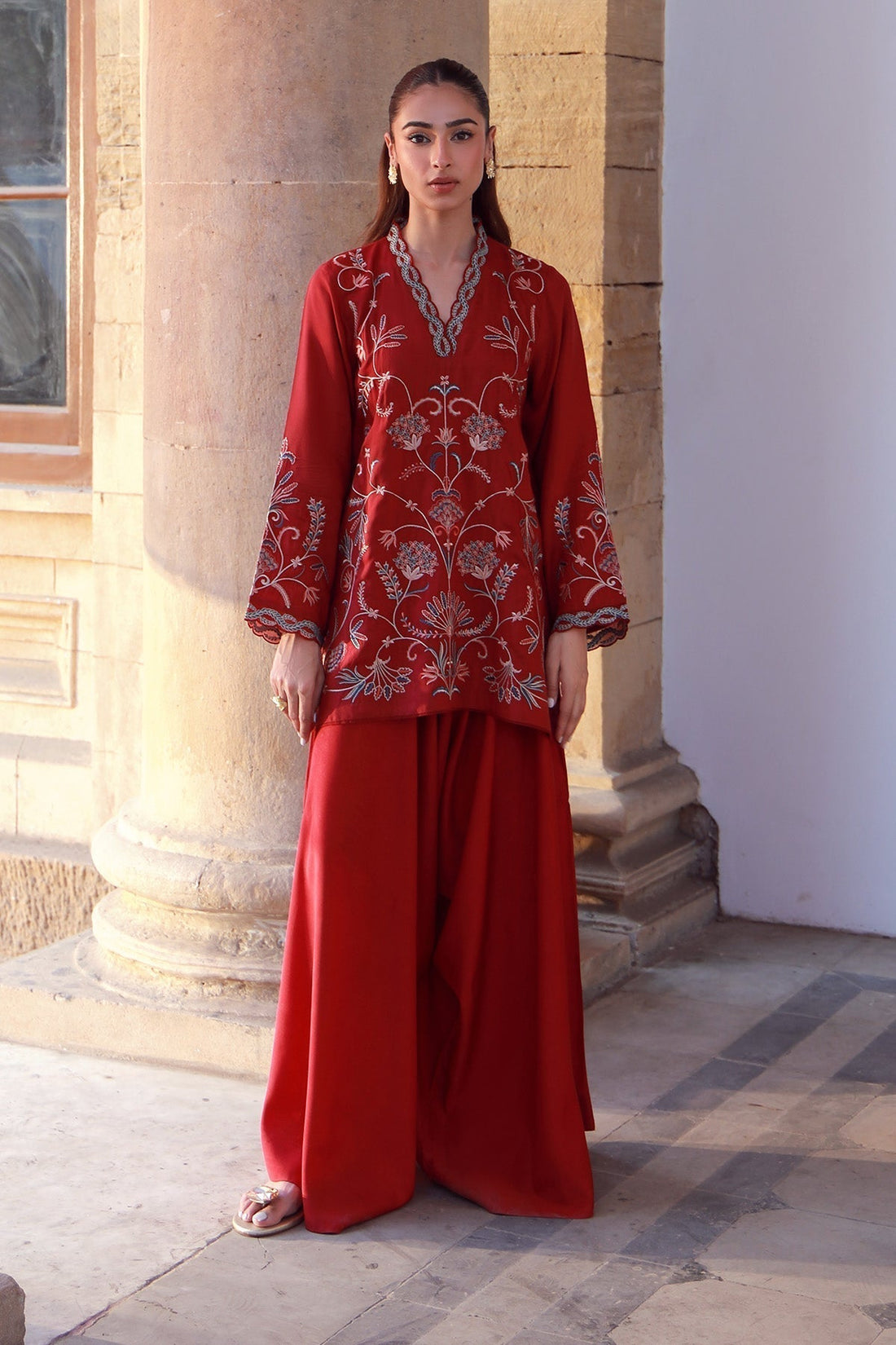 Sahar | Luxe Pret 25 | Crimson Garden - House Of Hania