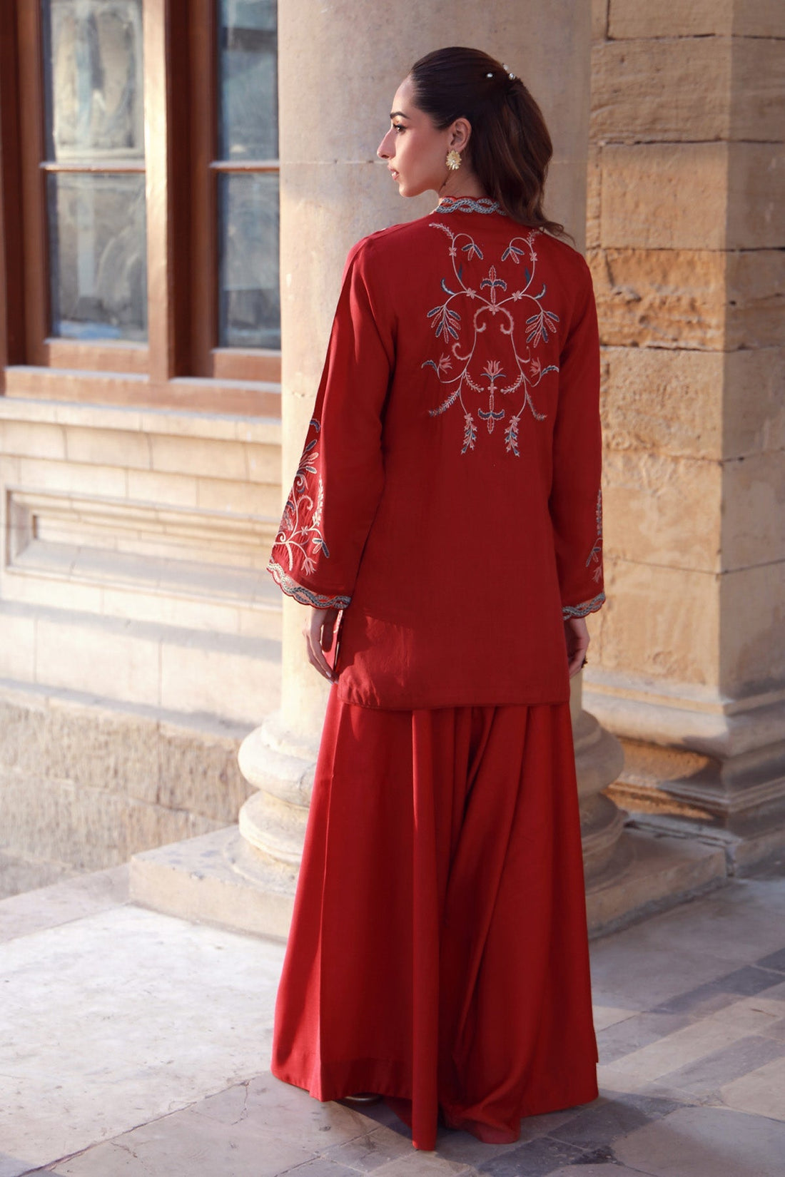 Sahar | Luxe Pret 25 | Crimson Garden - House Of Hania