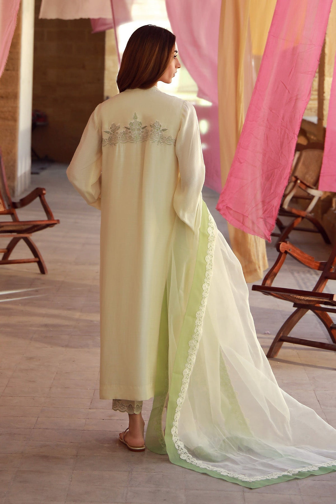 Sahar | Luxe Pret 25 | Ivory Meadow - House Of Hania