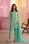 Sahar | Luxe Pret 25 | Mint Petal - House Of Hania