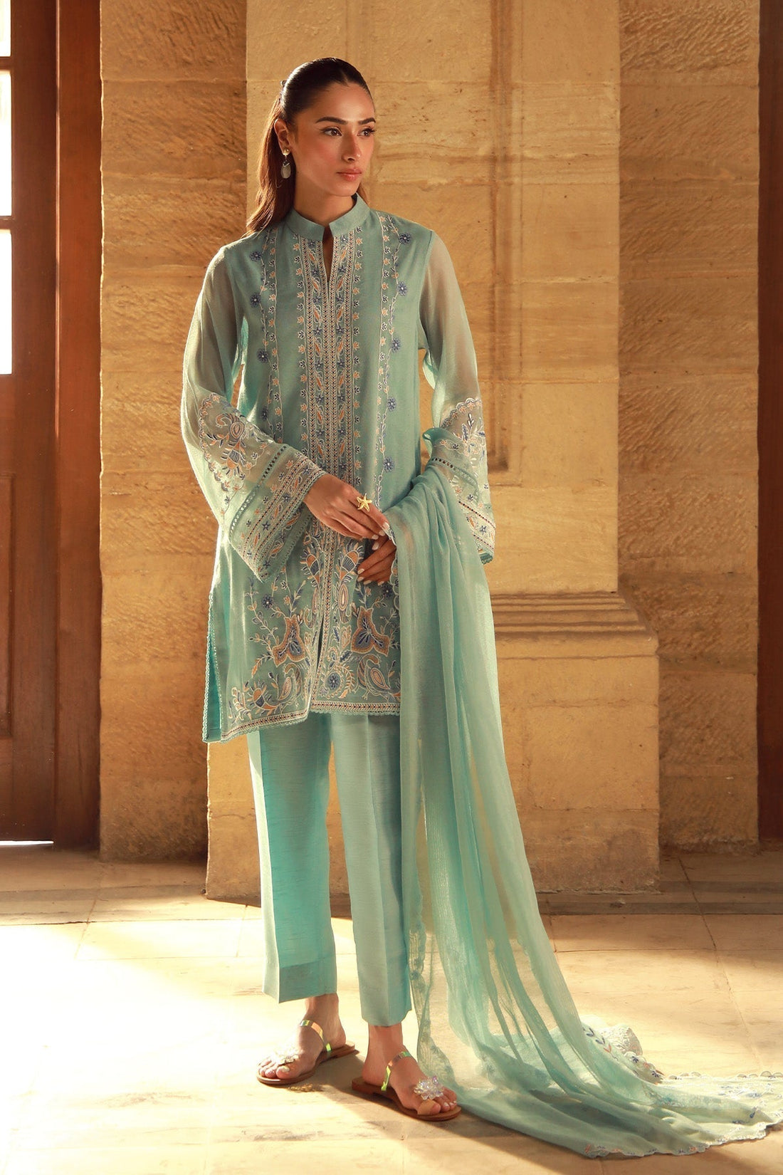 Sahar | Luxe Pret 25 | Persian Turquoise - House Of Hania