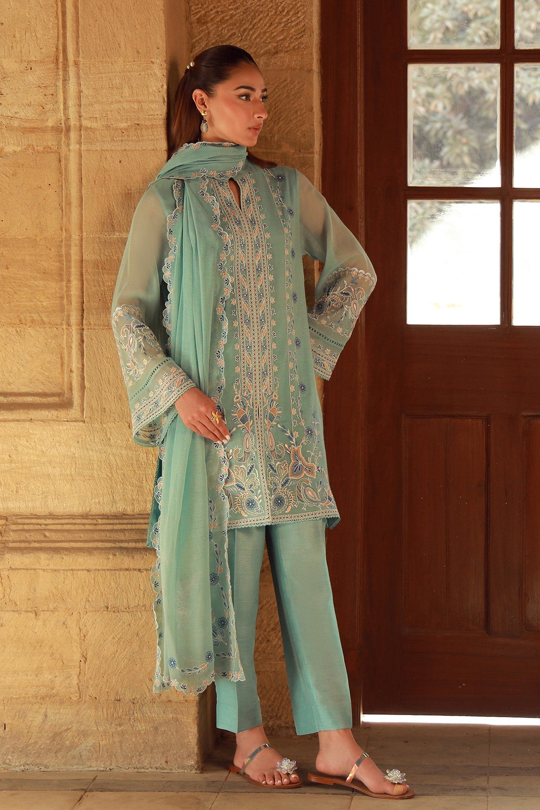 Sahar | Luxe Pret 25 | Persian Turquoise - House Of Hania