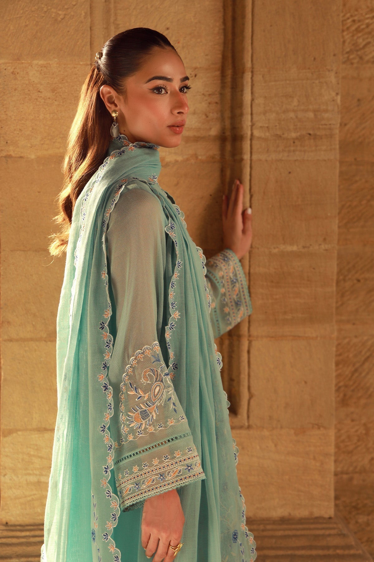 Sahar | Luxe Pret 25 | Persian Turquoise - House Of Hania