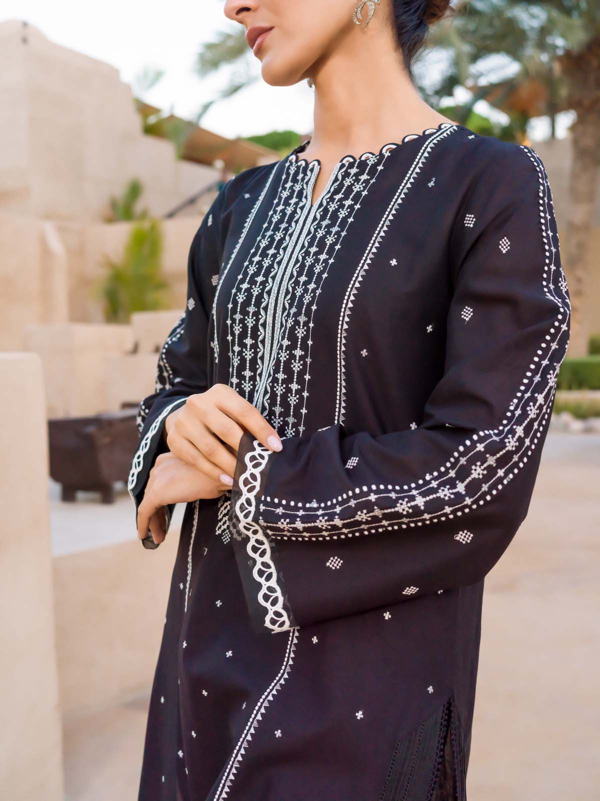 Sahar | Mirage Spring Luxury 24 | Chikankari 3 Piece - House Of Hania