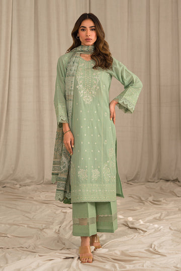 Sahar | Mirage Spring Luxury 24 | Textured Lawn 3 Piece (Embroidered) - House Of Hania