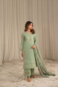 Sahar | Mirage Spring Luxury 24 | Textured Lawn 3 Piece (Embroidered) - House Of Hania
