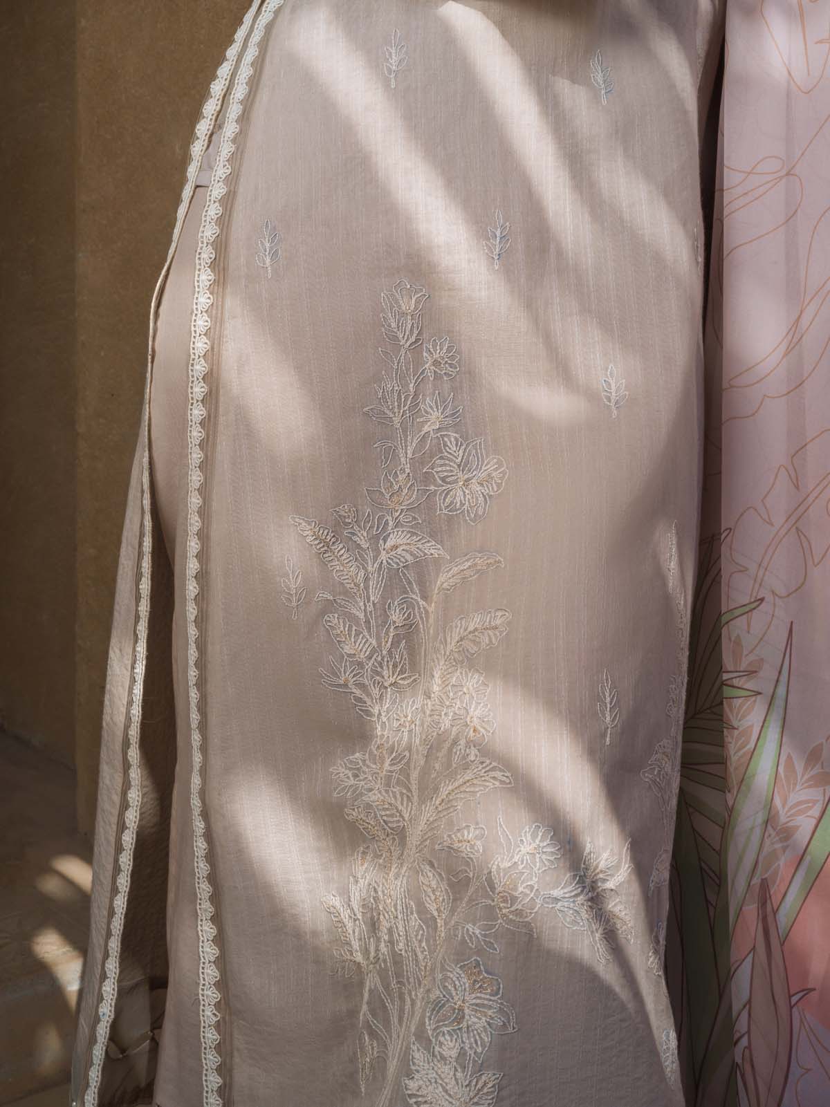 Sahar | Mirage Spring Luxury 24 | Textured Lawn 3 Piece (Embroidered) - House Of Hania