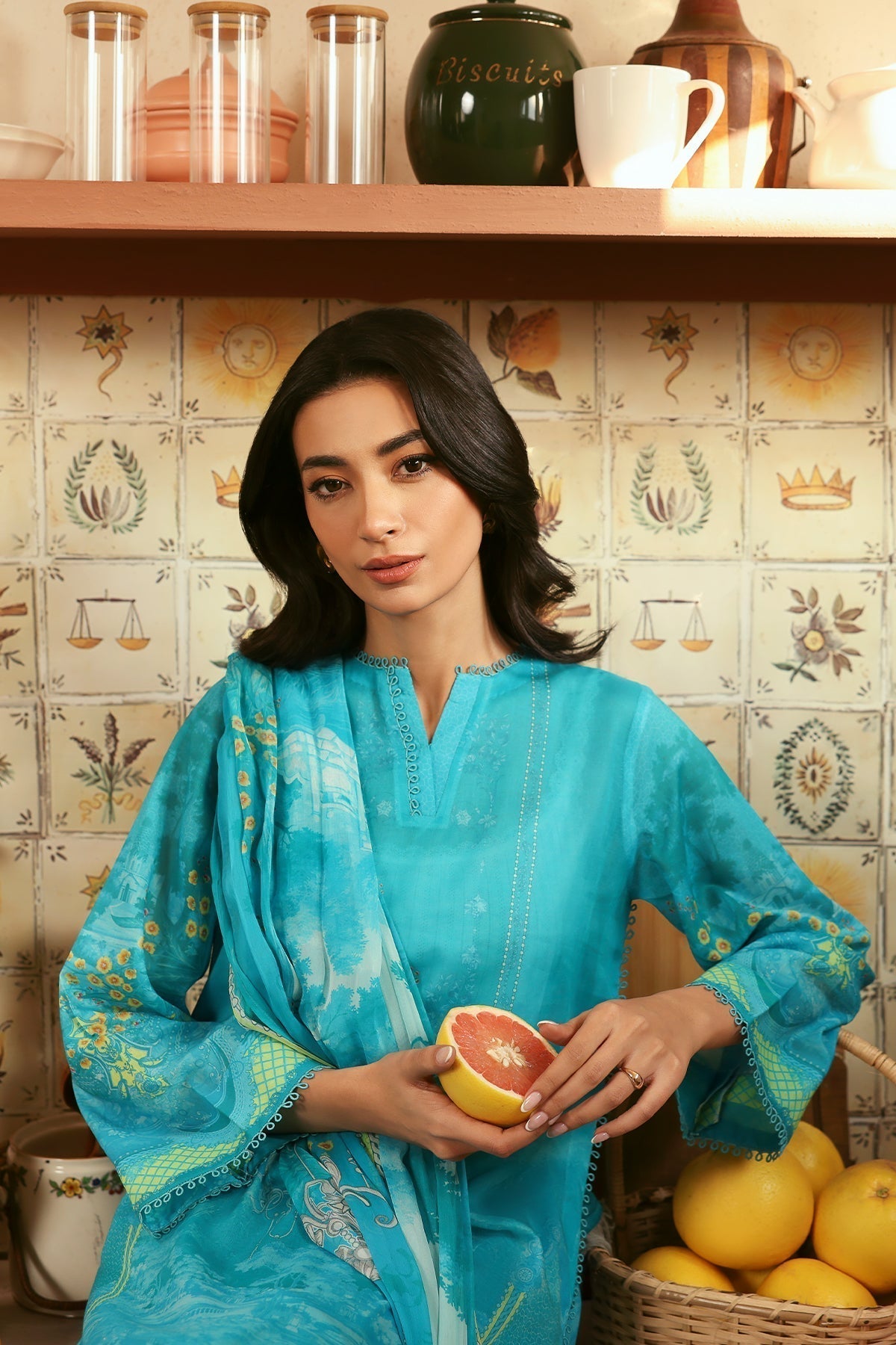 Sahar | Selene 25 | Oceanic Petals - House Of Hania