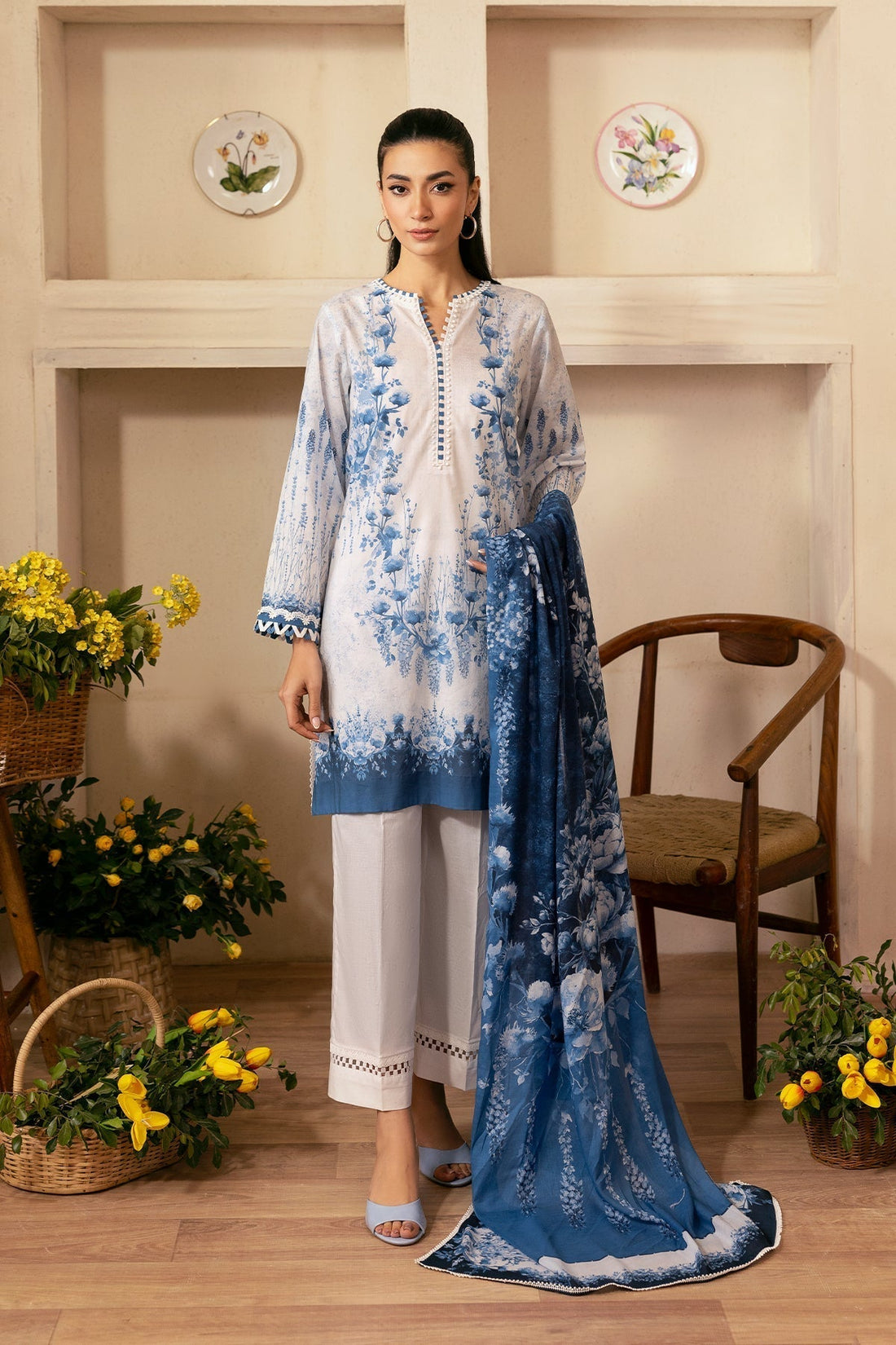Sahar | Selene 25 | Sapphire Petal - House Of Hania