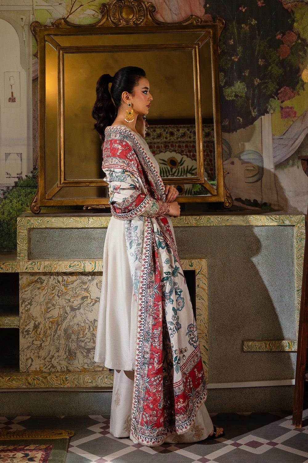 Saira Rizwan | Dahini Silk Pret | DUNE - SRLP01-25 - House Of Hania