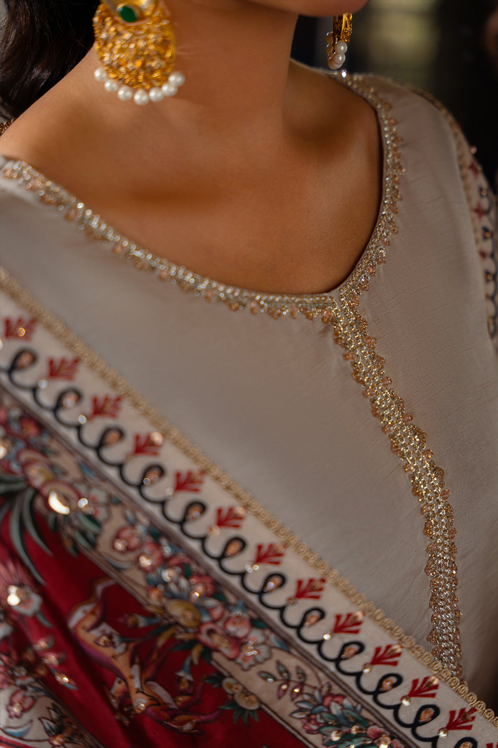 Saira Rizwan | Dahini Silk Pret | DUNE - SRLP01-25 - House Of Hania
