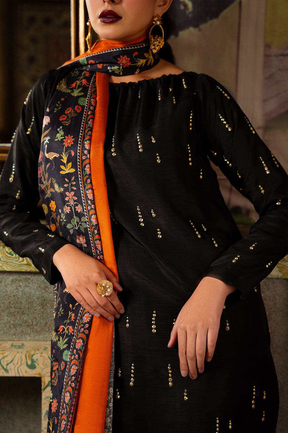 Saira Rizwan | Dahini Silk Pret | ESMA - SRLP02-25 - House Of Hania