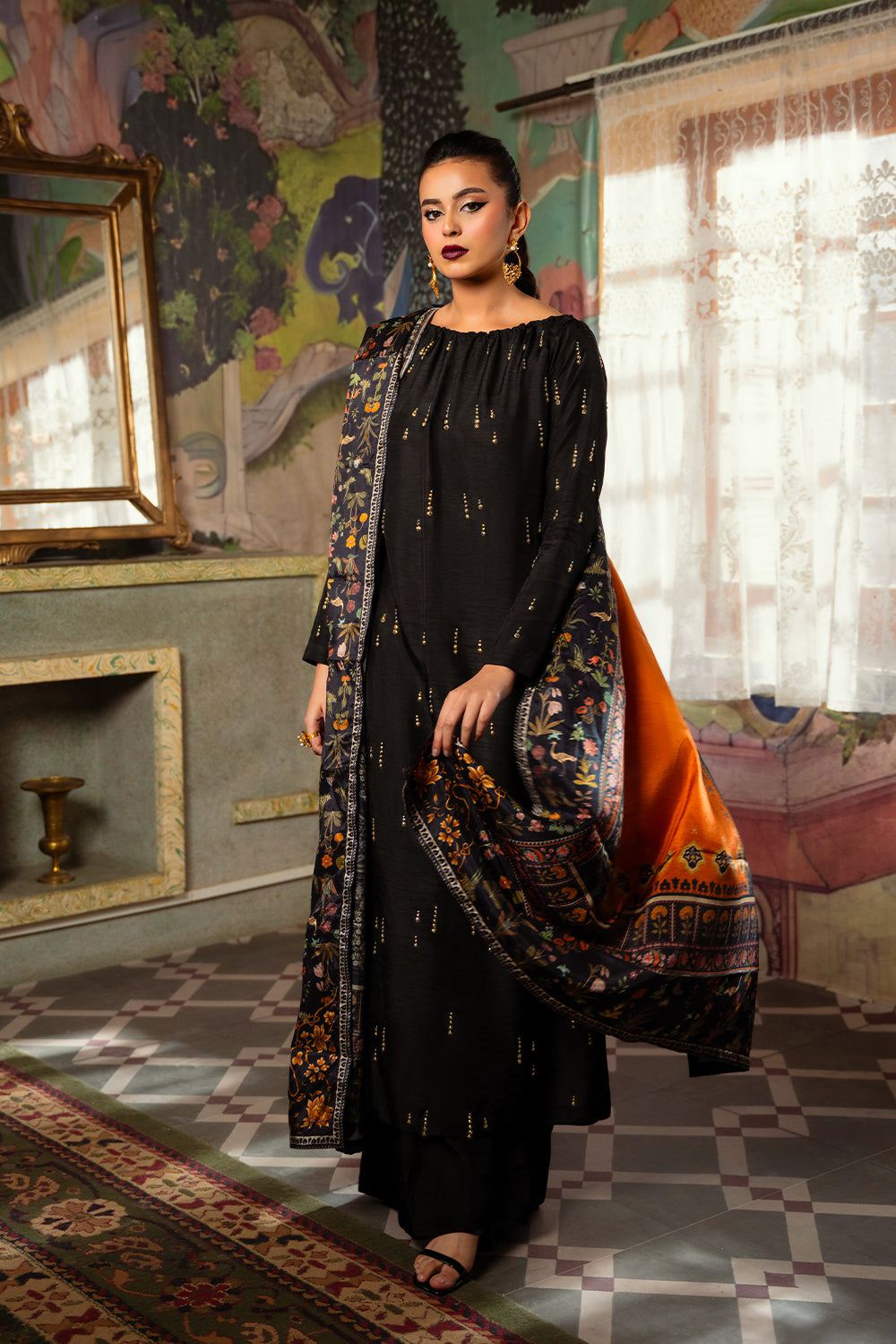 Saira Rizwan | Dahini Silk Pret | ESMA - SRLP02-25 - House Of Hania