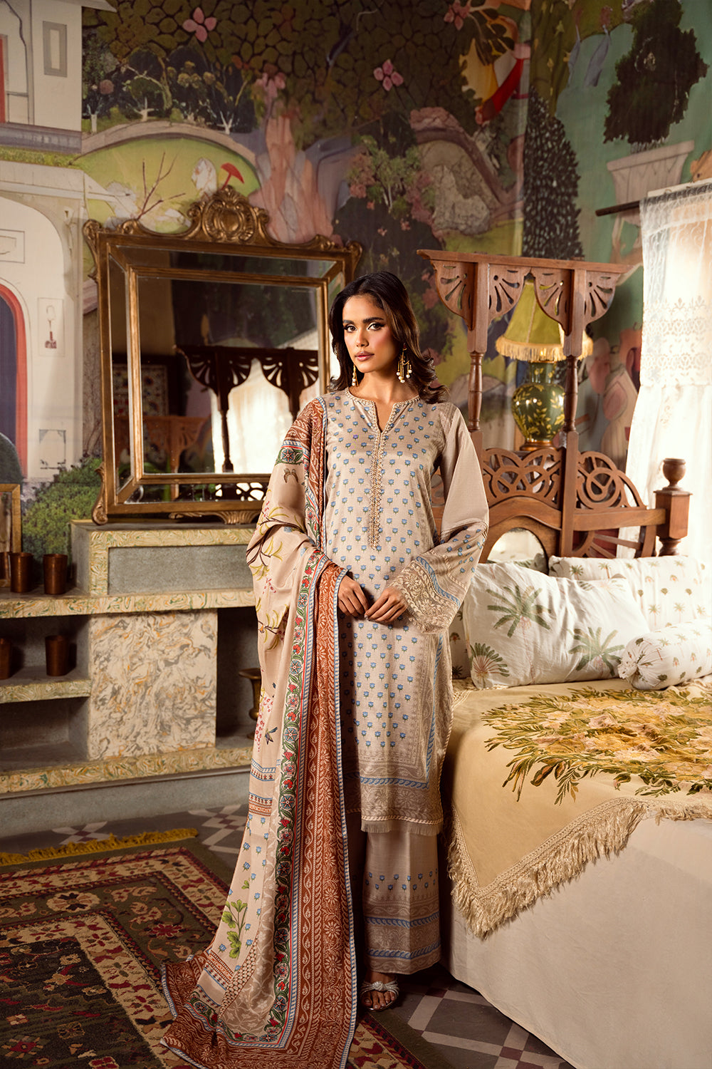 Saira Rizwan | Dahini Silk Pret | MERCINA - SRLP06-25 - House Of Hania