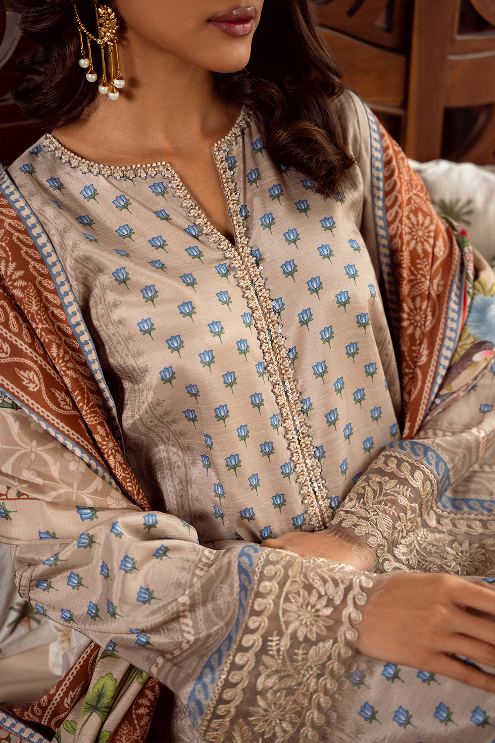 Saira Rizwan | Dahini Silk Pret | MERCINA - SRLP06-25 - House Of Hania