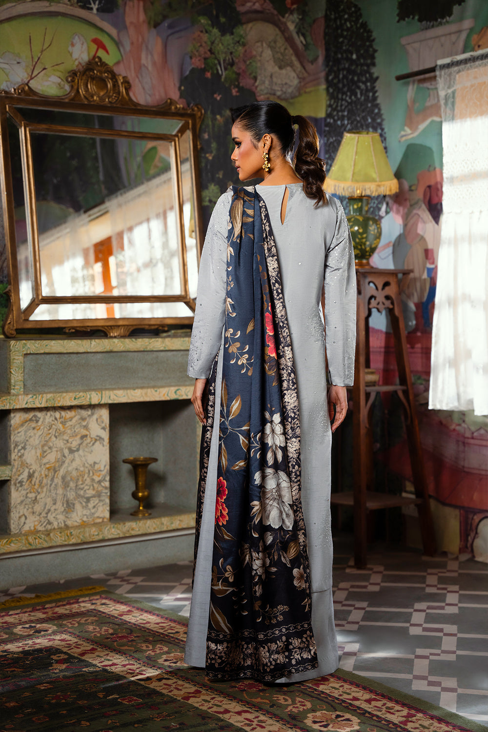 Saira Rizwan | Dahini Silk Pret | SWAN - SRLP04-25 - House Of Hania