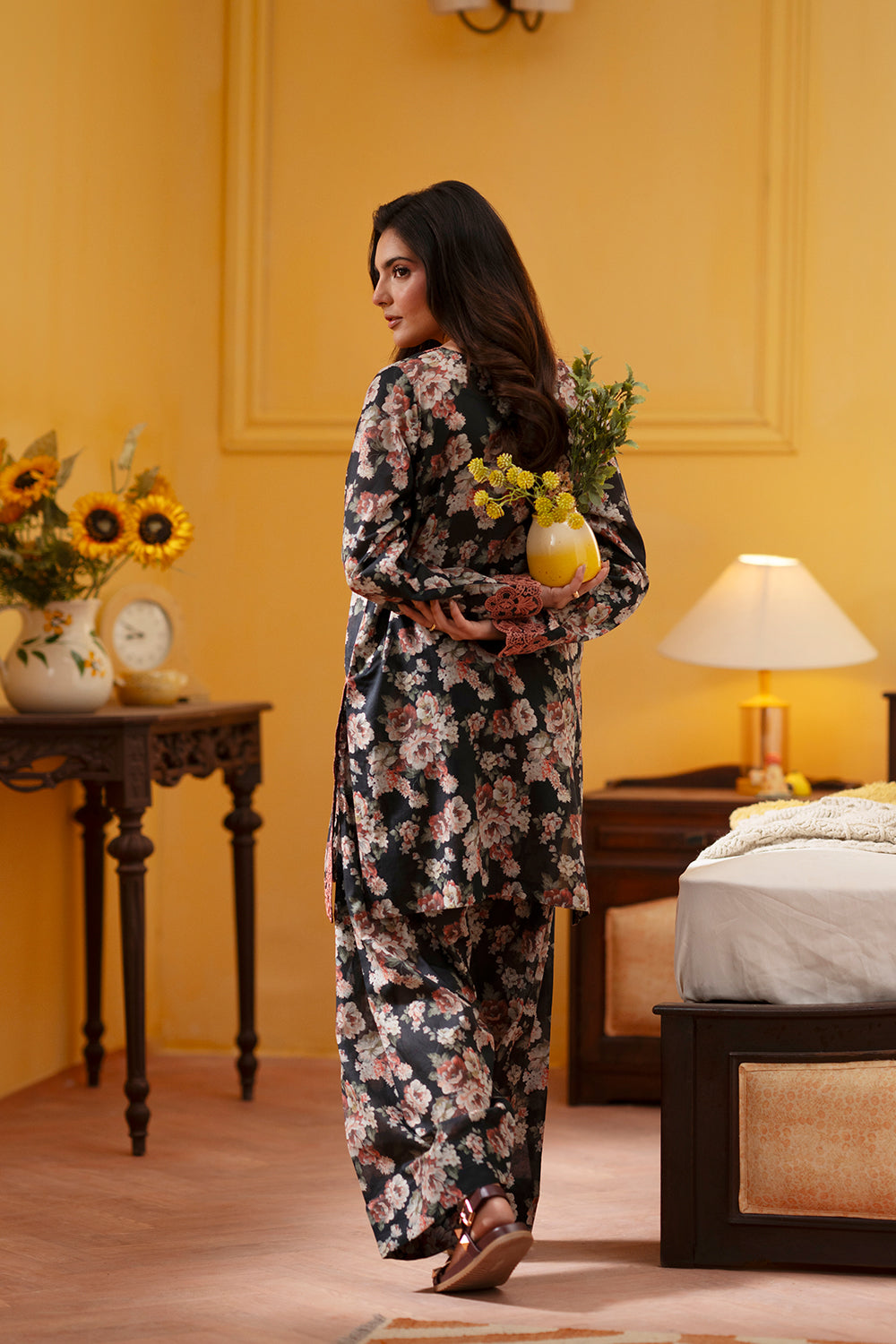 Saira Rizwan | Joolie Co ords | CHARCOAL-JBP25-02 - House Of Hania