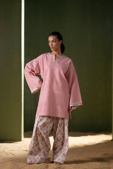 Saira Rizwan | Joolie Co ords | JOOLIE PINK - JBP25-08 - House Of Hania