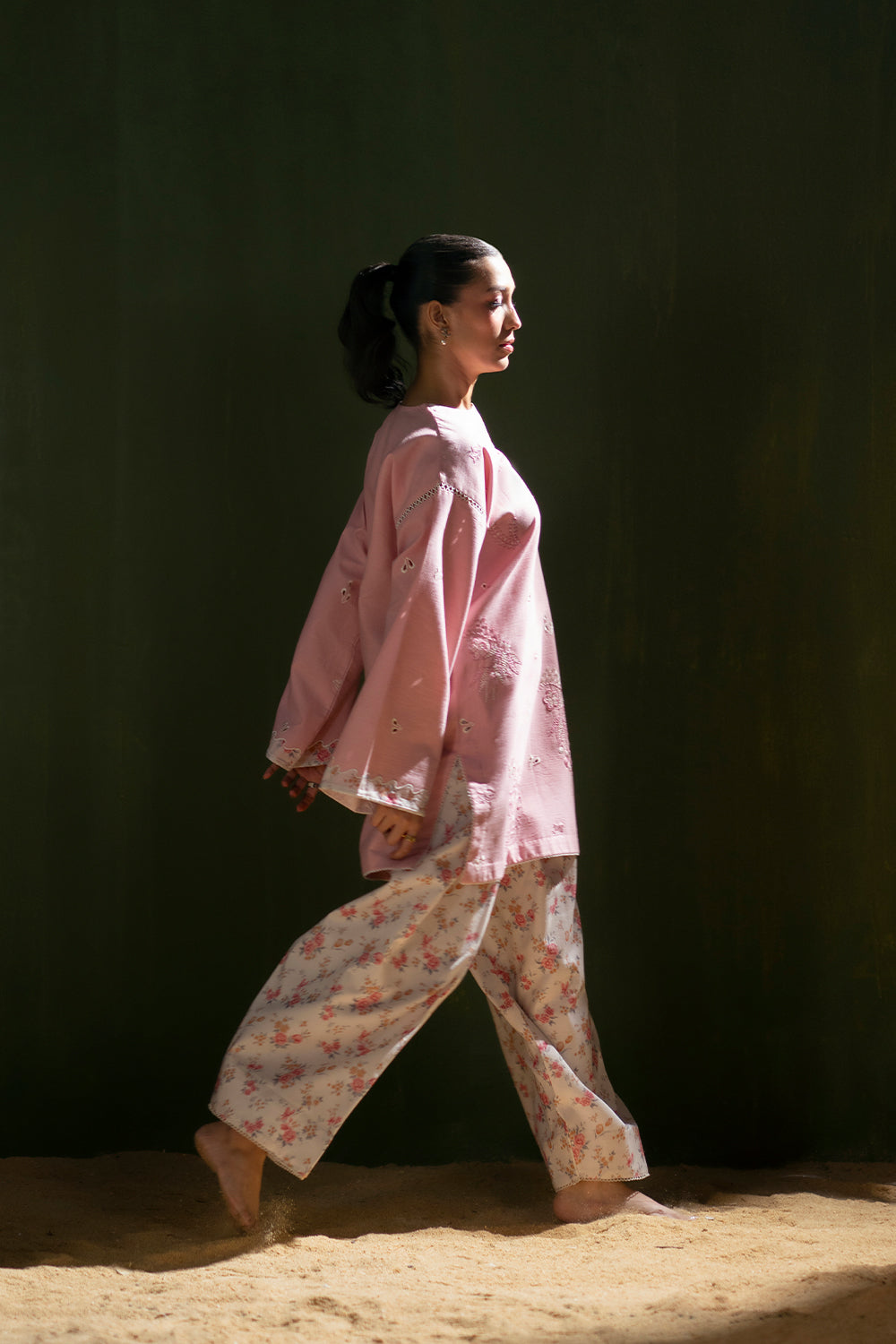 Saira Rizwan | Joolie Co ords | JOOLIE PINK - JBP25-08 - House Of Hania