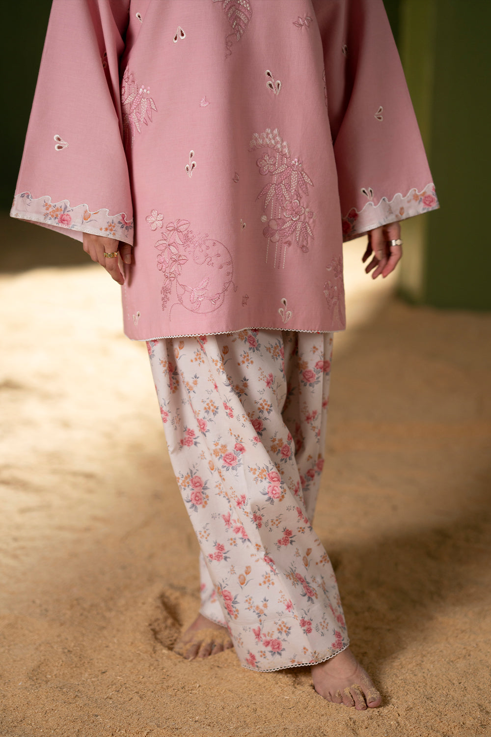 Saira Rizwan | Joolie Co ords | JOOLIE PINK - JBP25-08 - House Of Hania