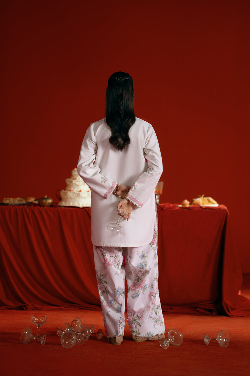 Saira Rizwan | Joolie Co ords |JOOLIE WHITE - JBP25-07 - House Of Hania