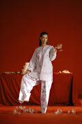 Saira Rizwan | Joolie Co ords |JOOLIE WHITE - JBP25-07 - House Of Hania