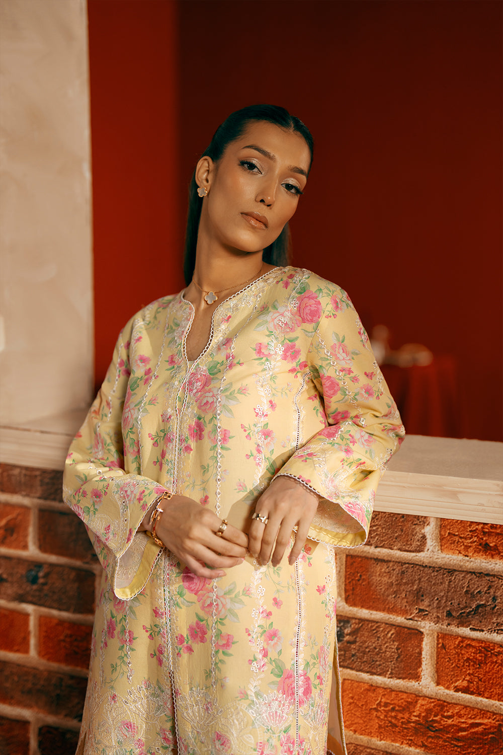 Saira Rizwan | Joolie Co ords | YELLOW-JBP25-01 - House Of Hania