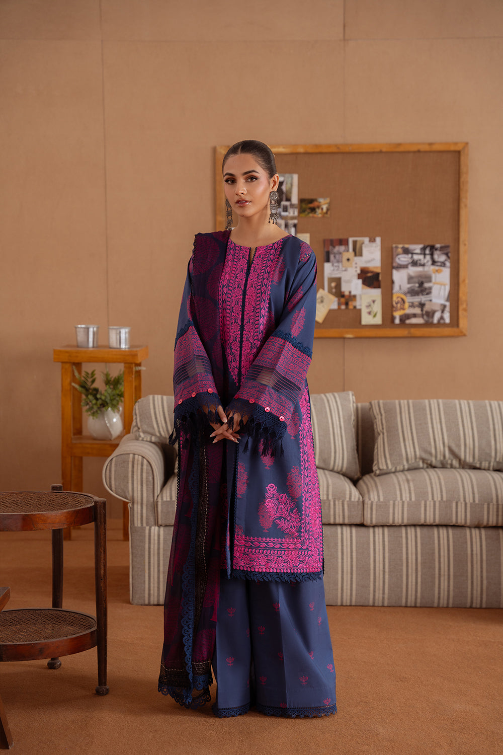Saira Rizwan | Laanem Summer Lawn 25 | ELARA-B-SRL25-01 - House Of Hania