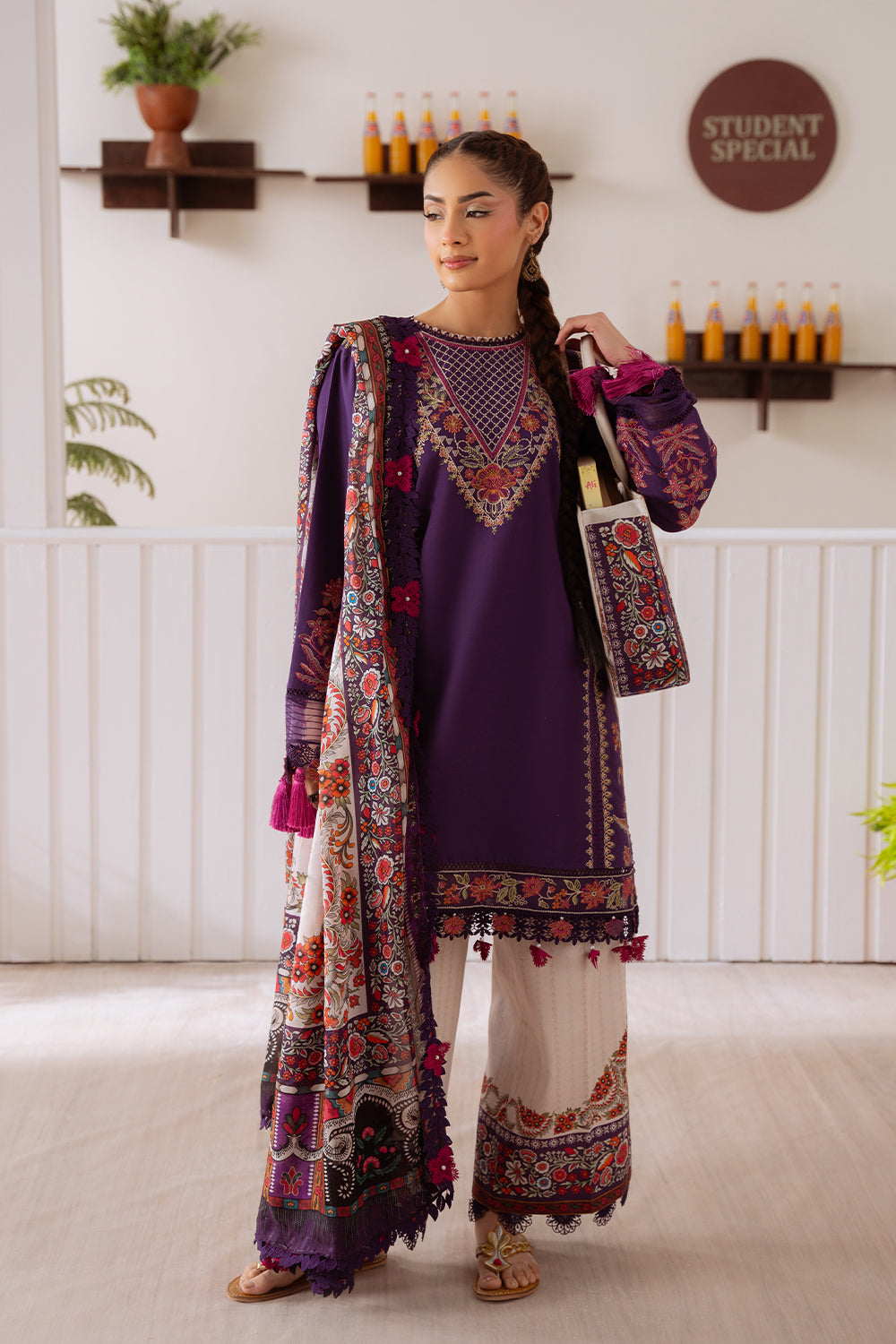 Saira Rizwan | Laanem Summer Lawn 25 | ELIF-B-SRL25-05 - House Of Hania