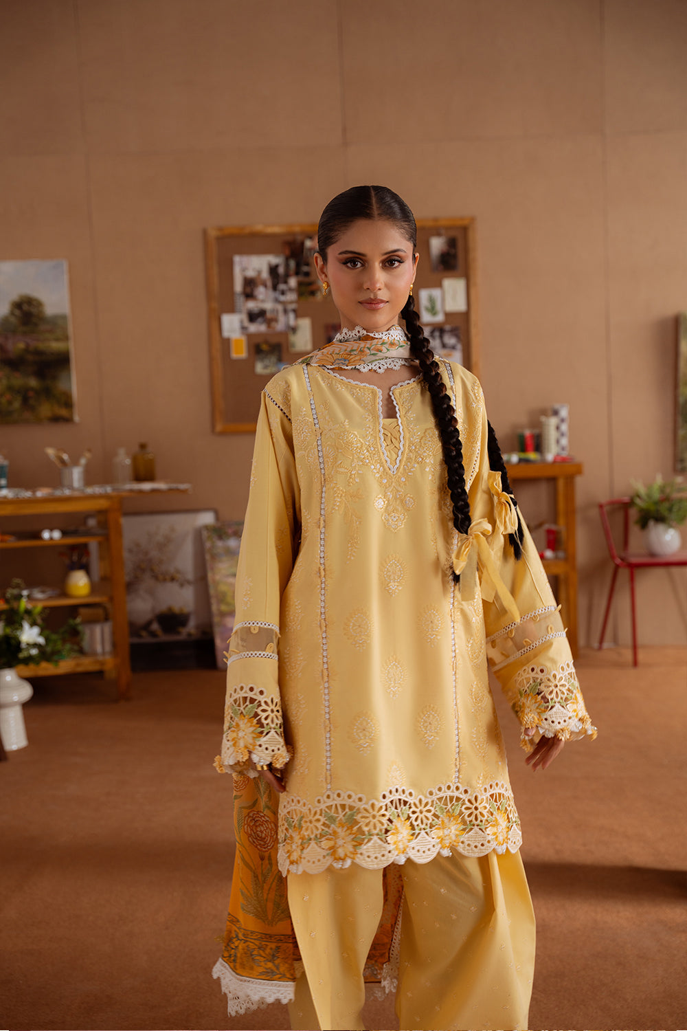 Saira Rizwan | Laanem Summer Lawn 25 | LEYLA-A-SRL25-04 - House Of Hania