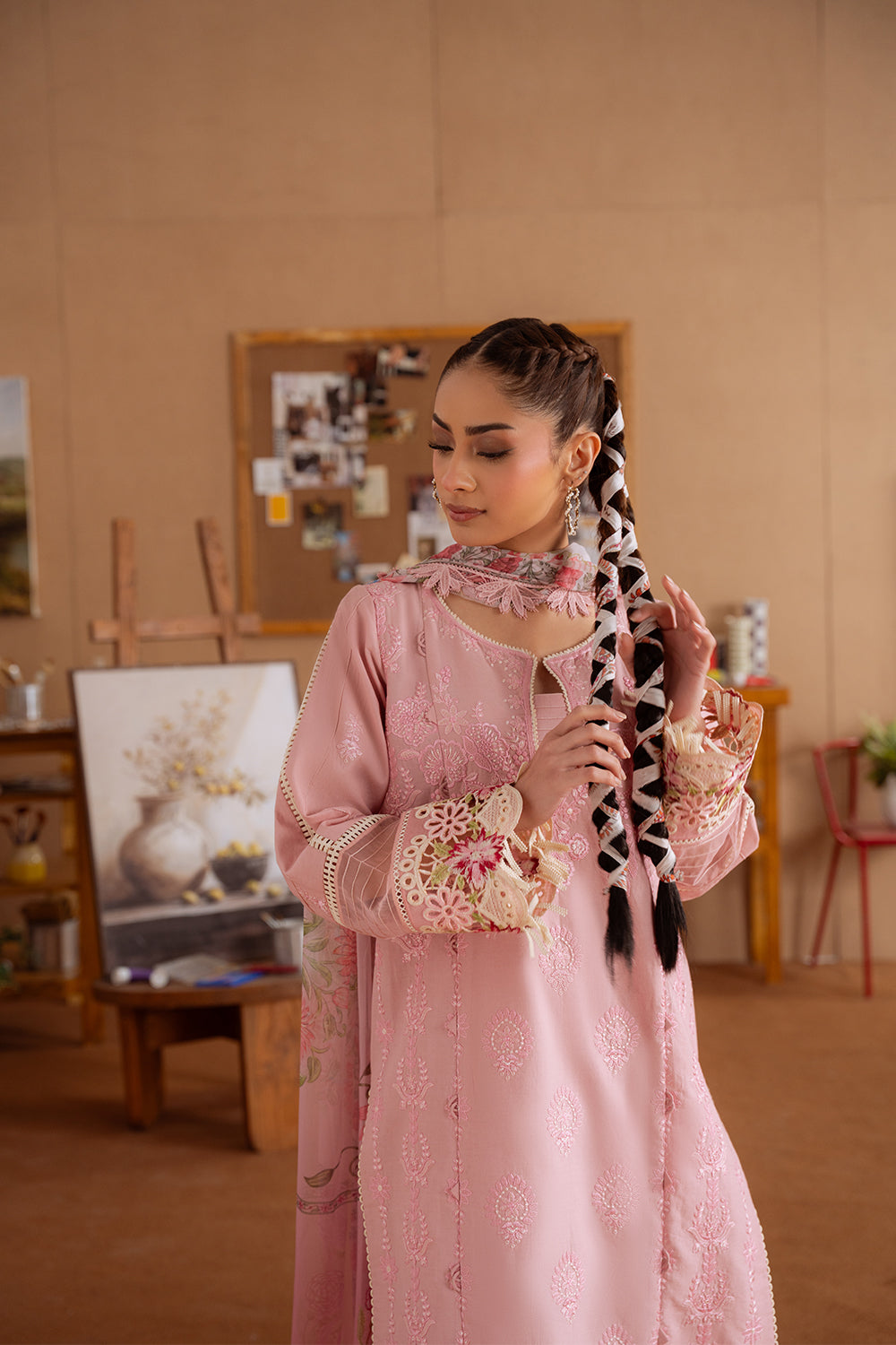 Saira Rizwan | Laanem Summer Lawn 25 | LEYLA-B-SRL25-04 - House Of Hania