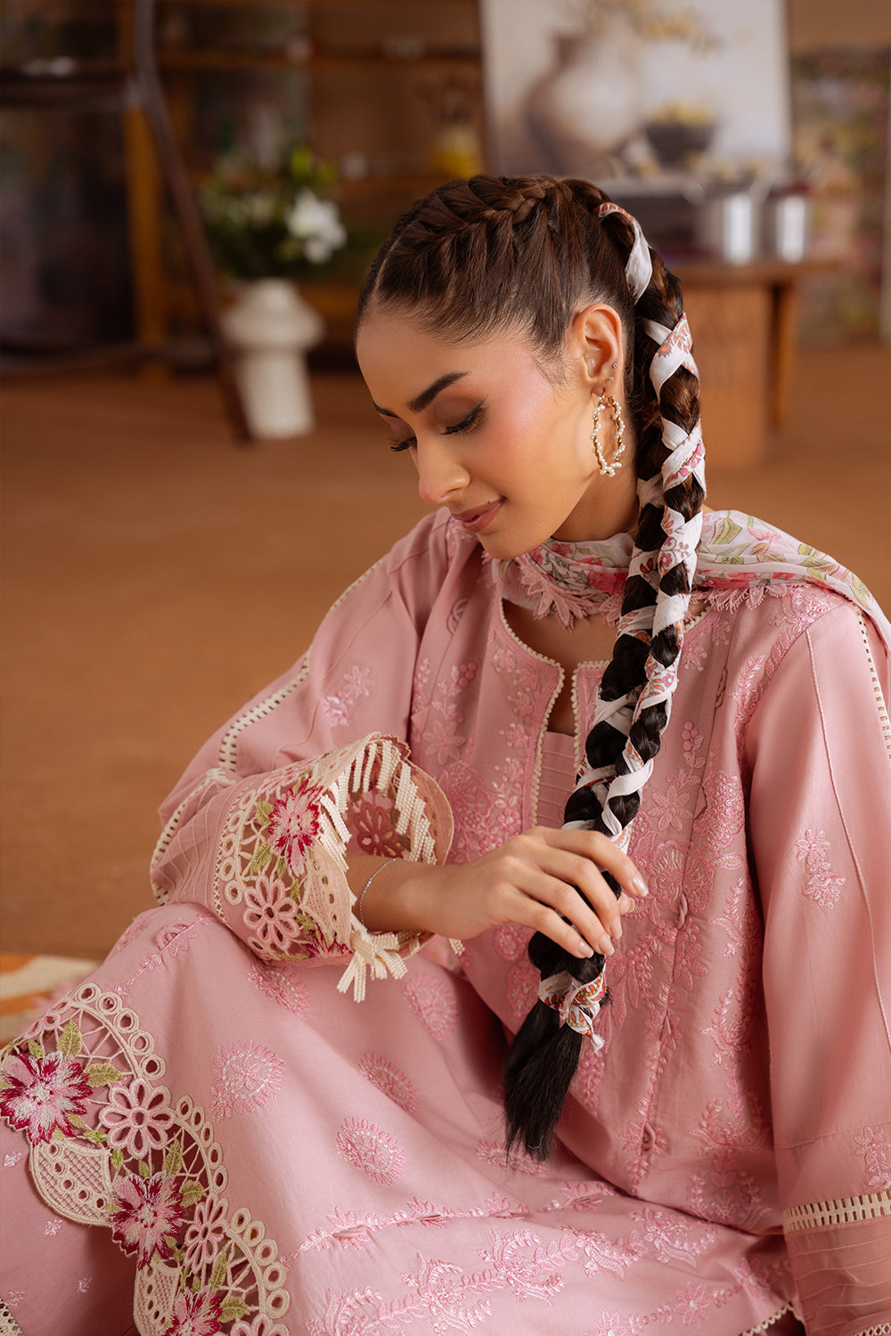 Saira Rizwan | Laanem Summer Lawn 25 | LEYLA-B-SRL25-04 - House Of Hania