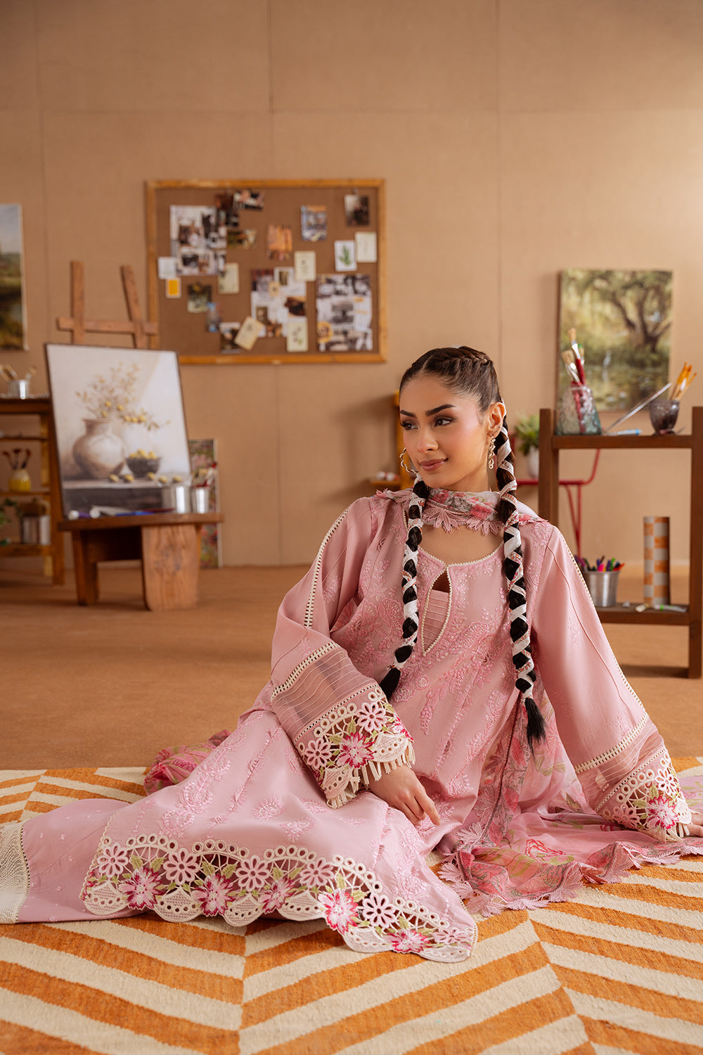 Saira Rizwan | Laanem Summer Lawn 25 | LEYLA-B-SRL25-04 - House Of Hania