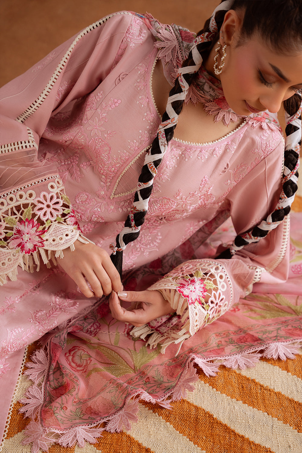 Saira Rizwan | Laanem Summer Lawn 25 | LEYLA-B-SRL25-04 - House Of Hania