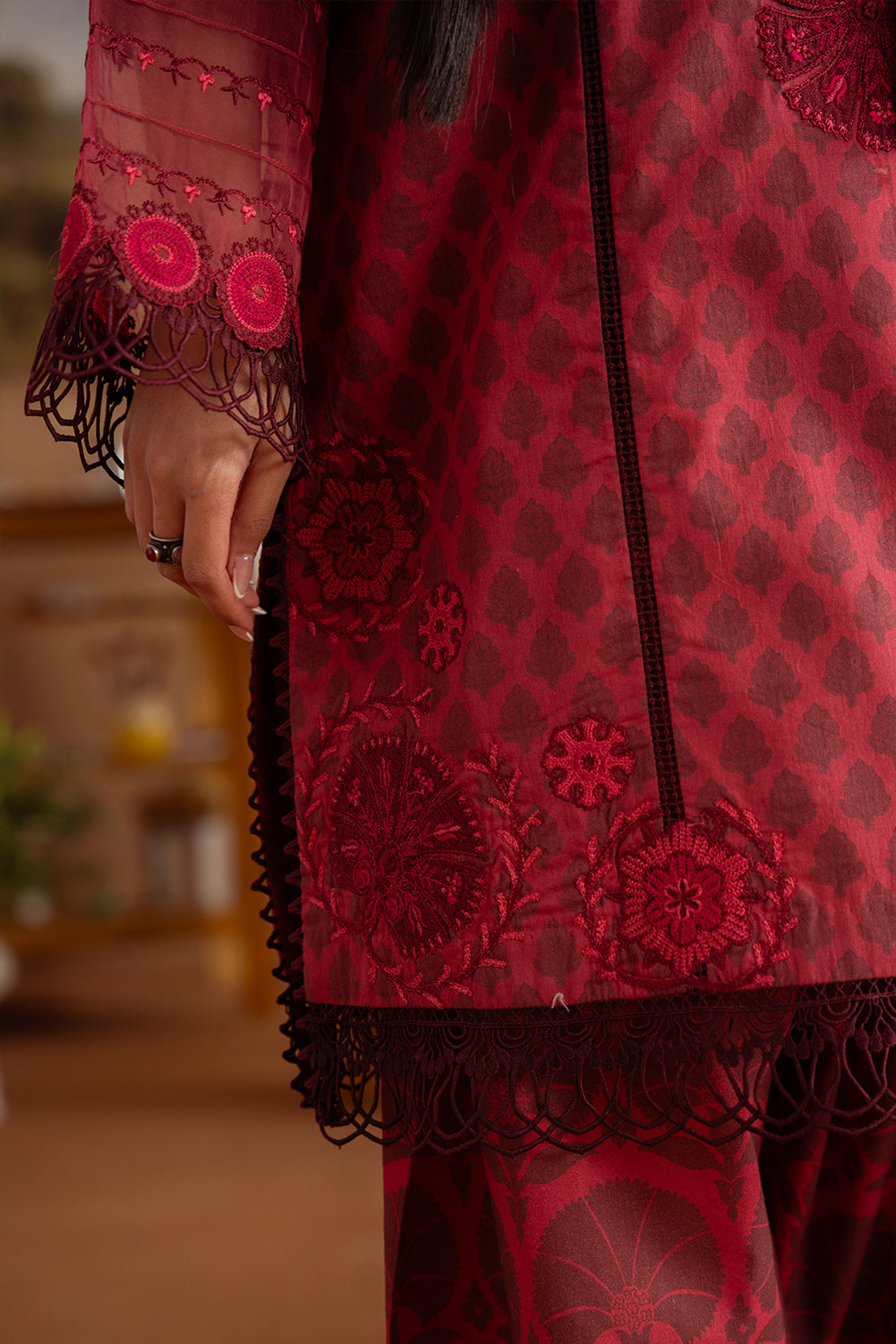 Saira Rizwan | Laanem Summer Lawn 25 | SEREN-A-SRL25-08 - House Of Hania