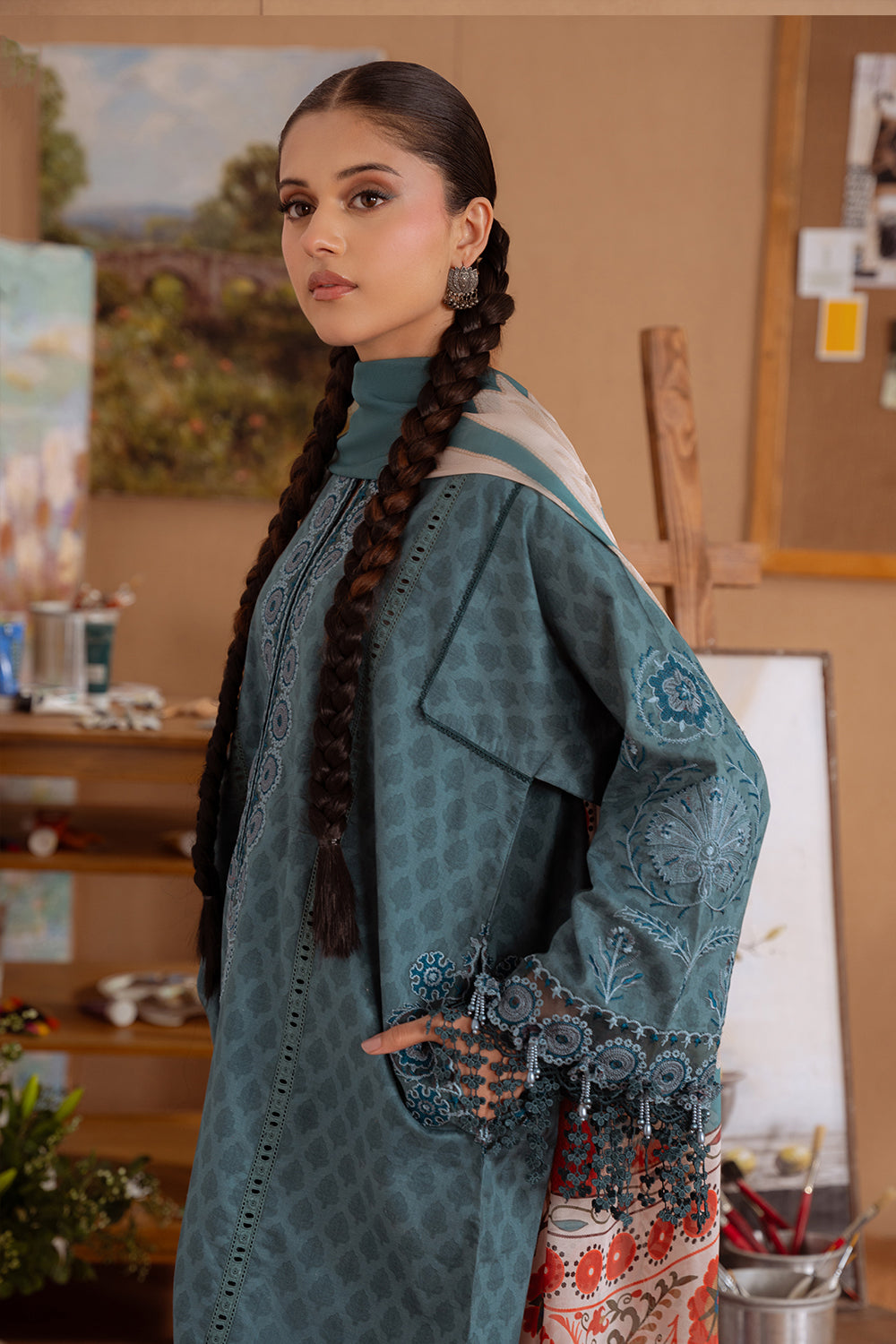 Saira Rizwan | Laanem Summer Lawn 25 | SEREN-B-SRL25-08 - House Of Hania