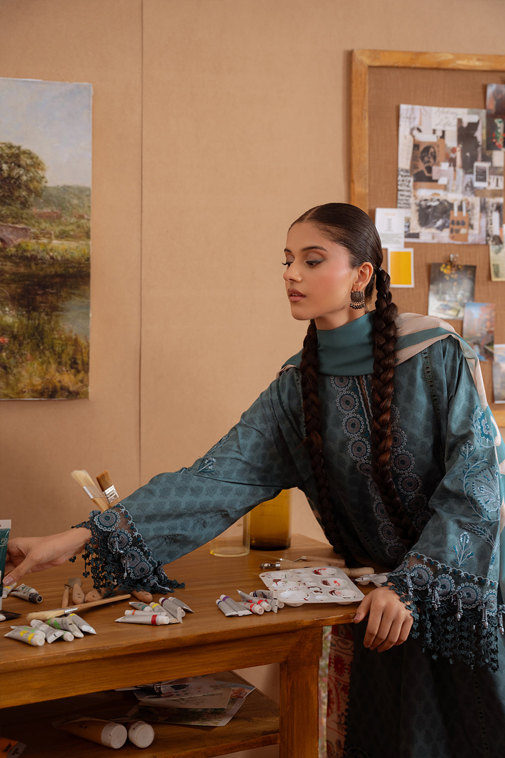 Saira Rizwan | Laanem Summer Lawn 25 | SEREN-B-SRL25-08 - House Of Hania