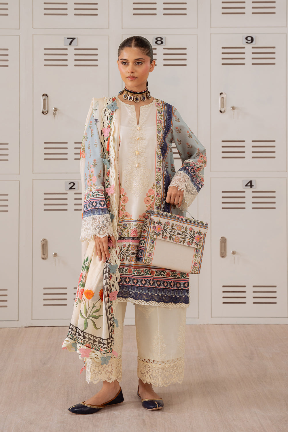 Saira Rizwan | Laanem Summer Lawn 25 | ZUMRA-B-SRL25-07 - House Of Hania