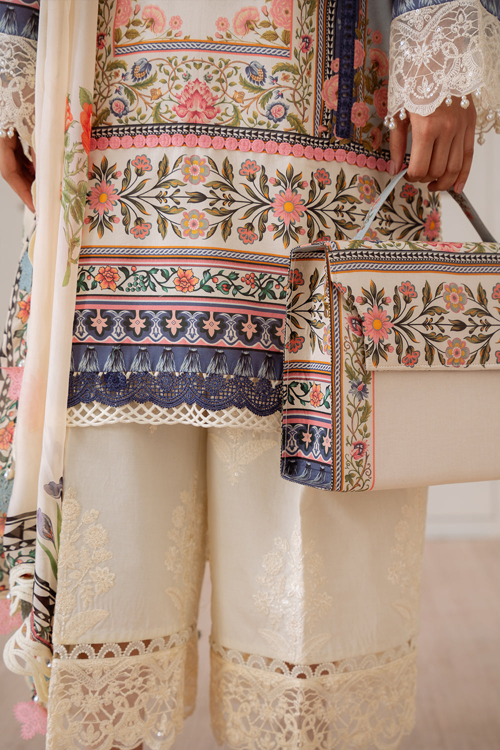 Saira Rizwan | Laanem Summer Lawn 25 | ZUMRA-B-SRL25-07 - House Of Hania