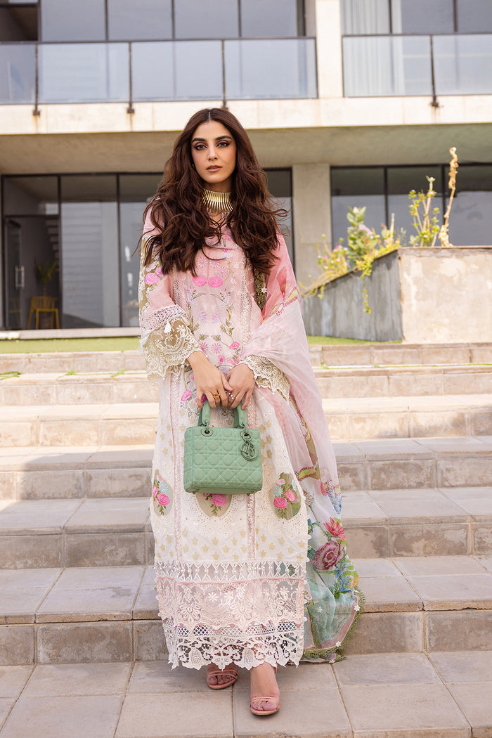 Saira Rizwan | Luxury Lawn 24 | LAUREL - SRLL24-01 - House Of Hania