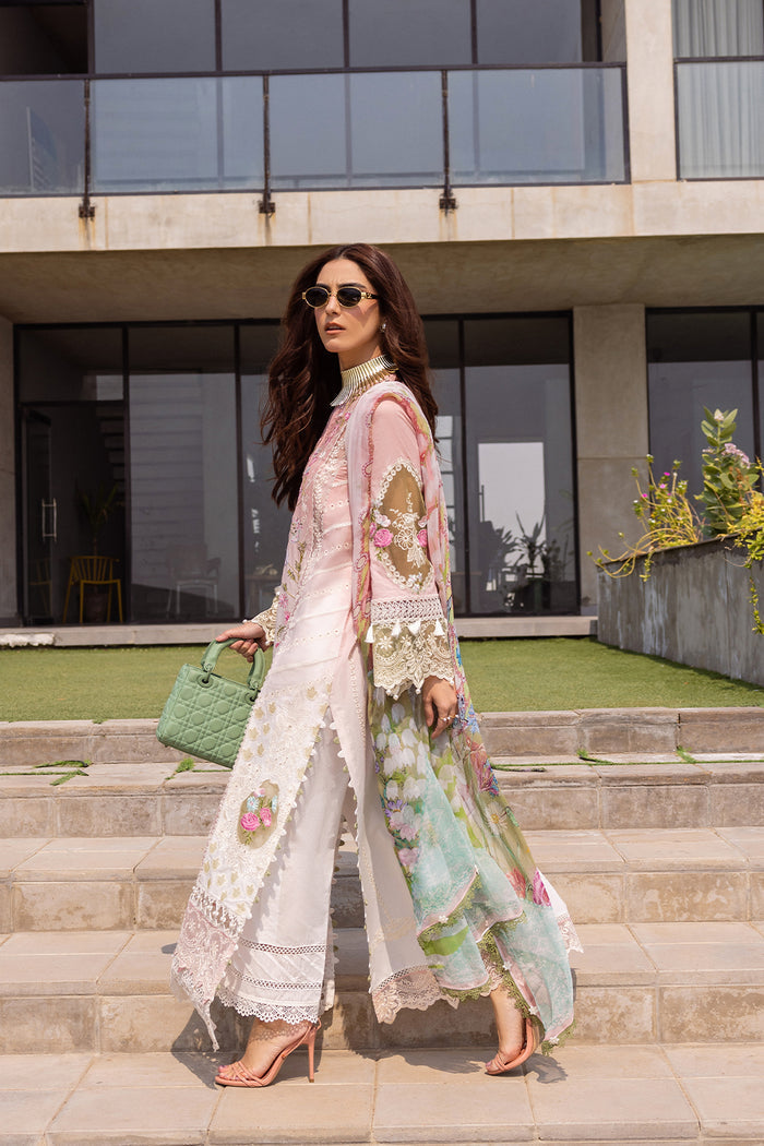 Saira Rizwan | Luxury Lawn 24 | LAUREL - SRLL24-01 - House Of Hania