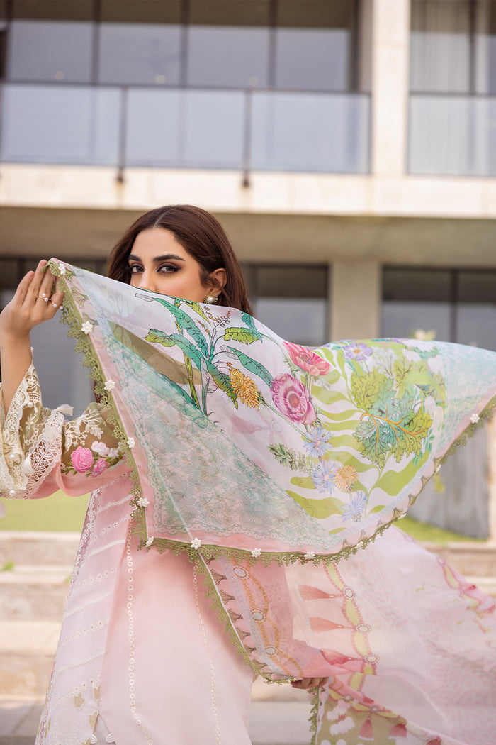 Saira Rizwan | Luxury Lawn 24 | LAUREL - SRLL24-01 - House Of Hania