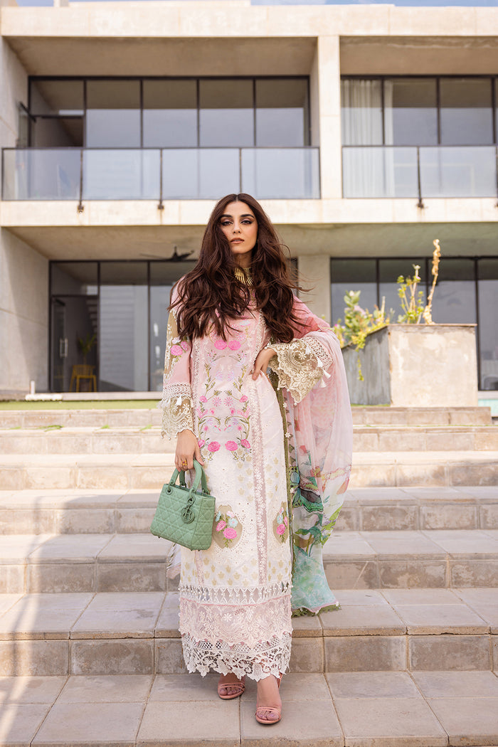 Saira Rizwan | Luxury Lawn 24 | LAUREL - SRLL24-01 - House Of Hania