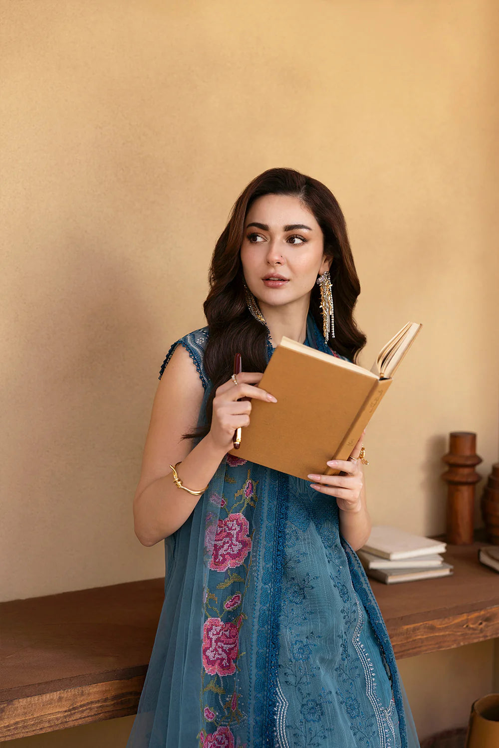Saira Rizwan | Luxury Lawn 25 | ALMA-SRL25-12 - House Of Hania