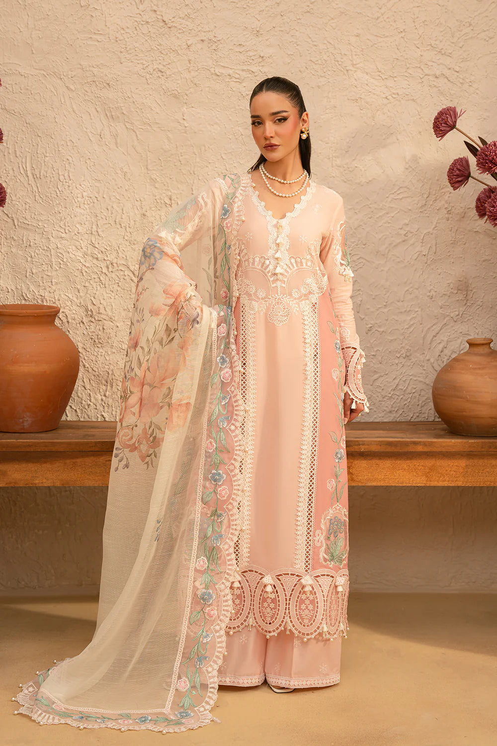 Saira Rizwan | Luxury Lawn 25 | FREYA-SRL25-09 - House Of Hania