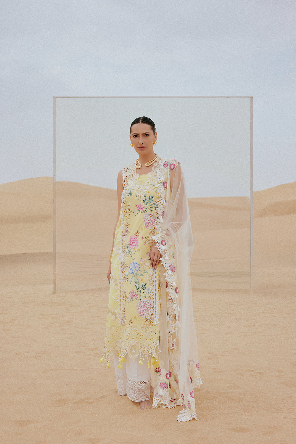 Saira Rizwan | Luxury Lawn 26 | AREZOU-SRL26-04 - House Of Hania