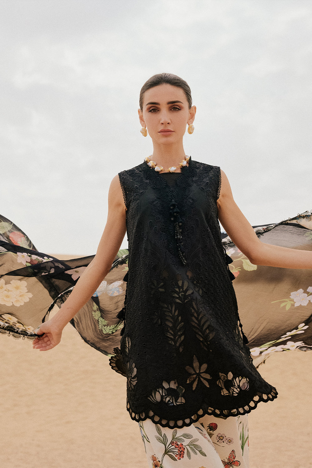Saira Rizwan | Luxury Lawn 26 | DIARA-SRL26-07 - House Of Hania