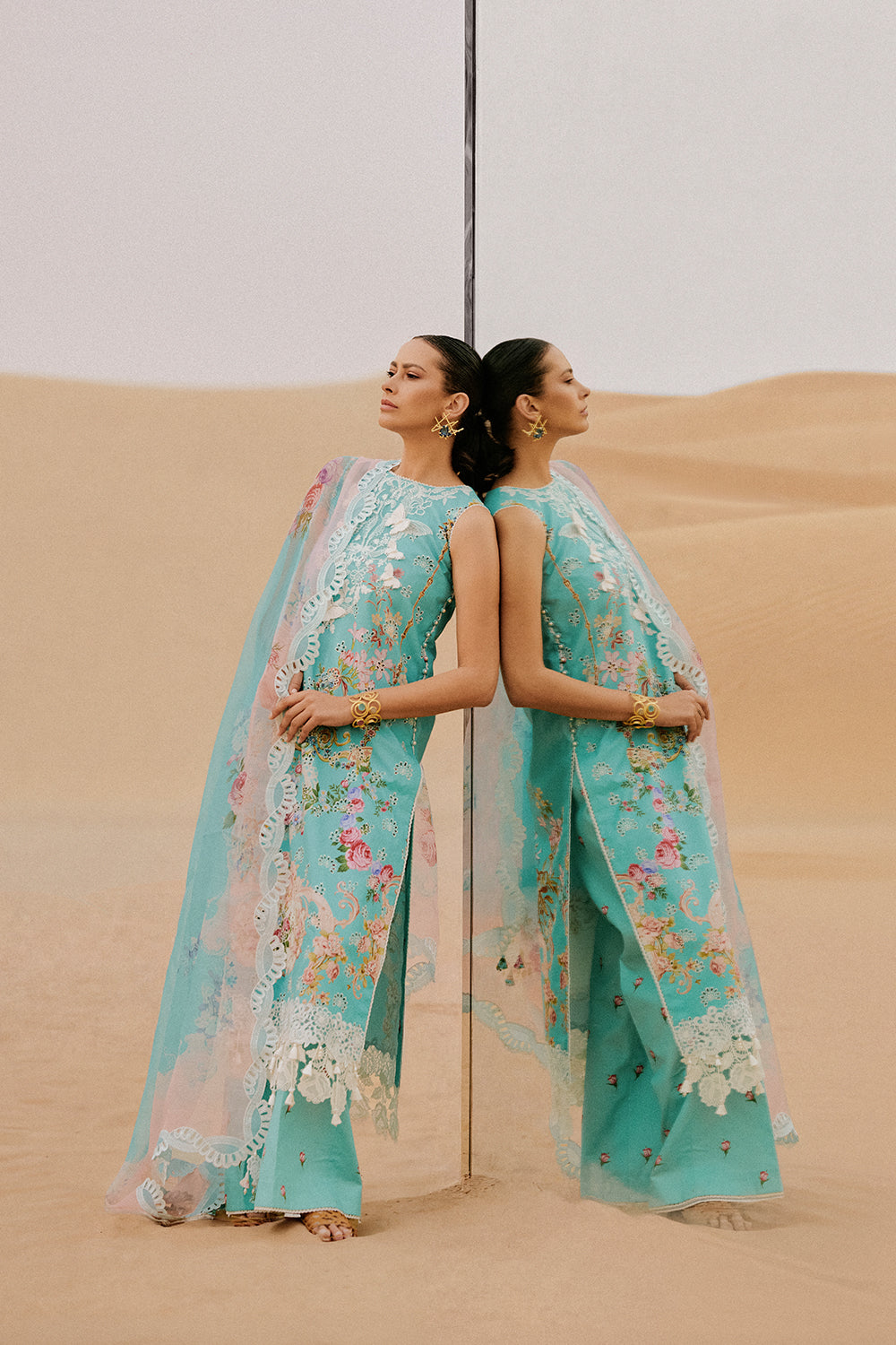 Saira Rizwan | Luxury Lawn 26 | MEHRSA-SRL26-03 - House Of Hania