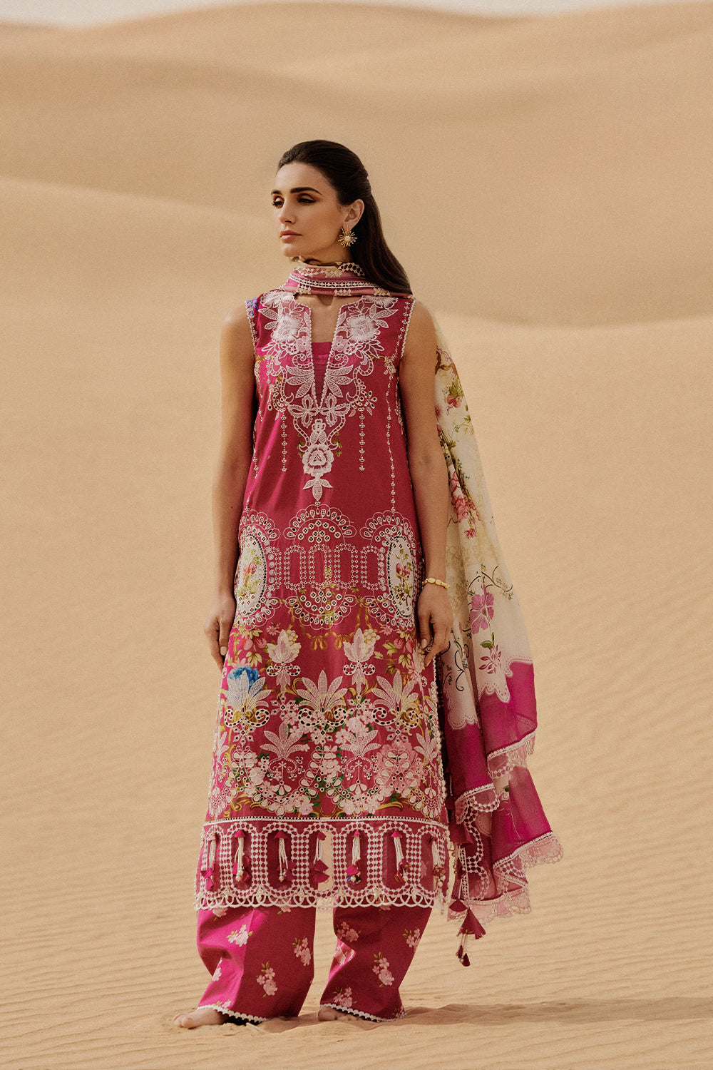 Saira Rizwan | Luxury Lawn 26 | ZUMAR-SRL26-02 - House Of Hania